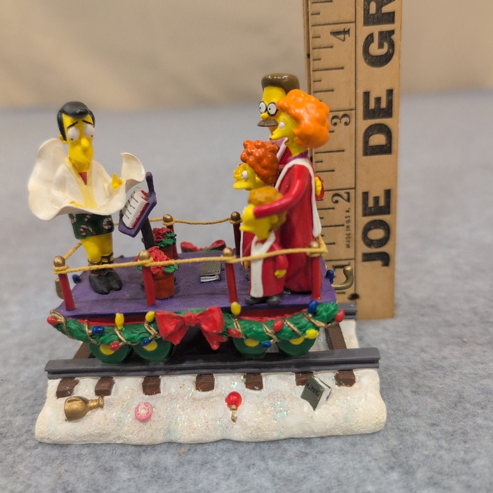 The Simpsons Christmas Express A Caroling Surprise 2003 Figurine Flanders Homer - Picture 2 of 6